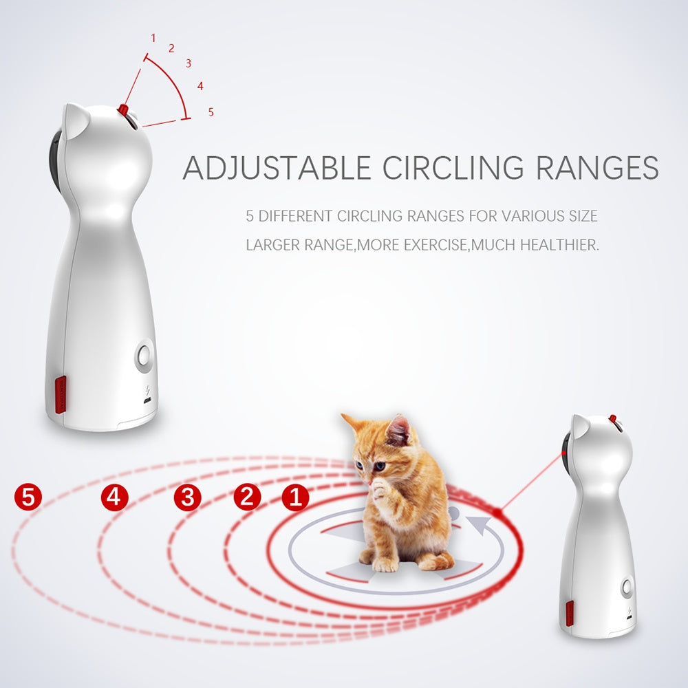 Smart LED Laser Cat Toy – Automatic Interactive Trainer