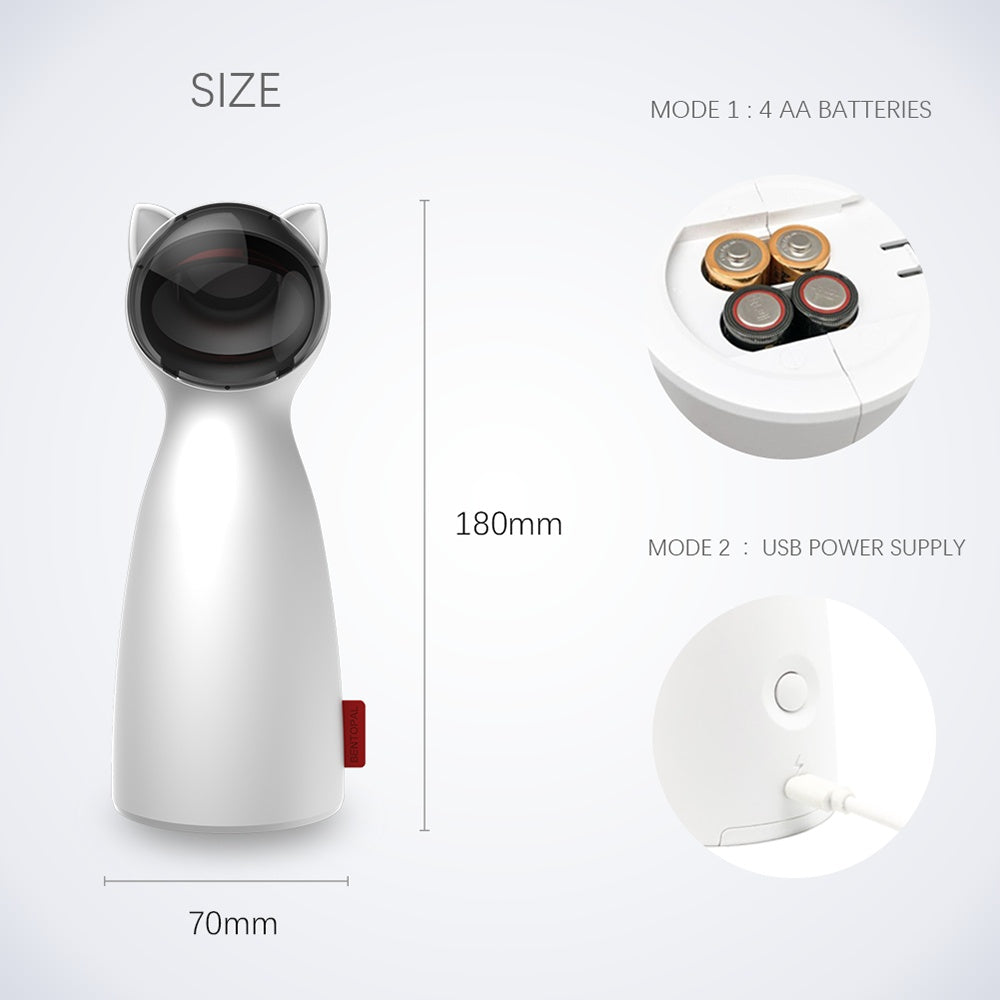 Smart LED Laser Cat Toy – Automatic Interactive Trainer