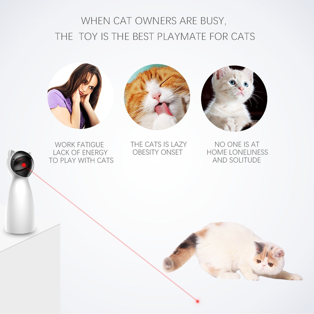 Smart LED Laser Cat Toy – Automatic Interactive Trainer