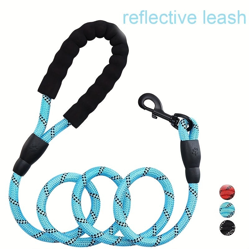 Hands-Free Reflective Dog Leash with Adjustable Waist Belt – Elastic Jogging Lead with Padded Handle for Running & Training
