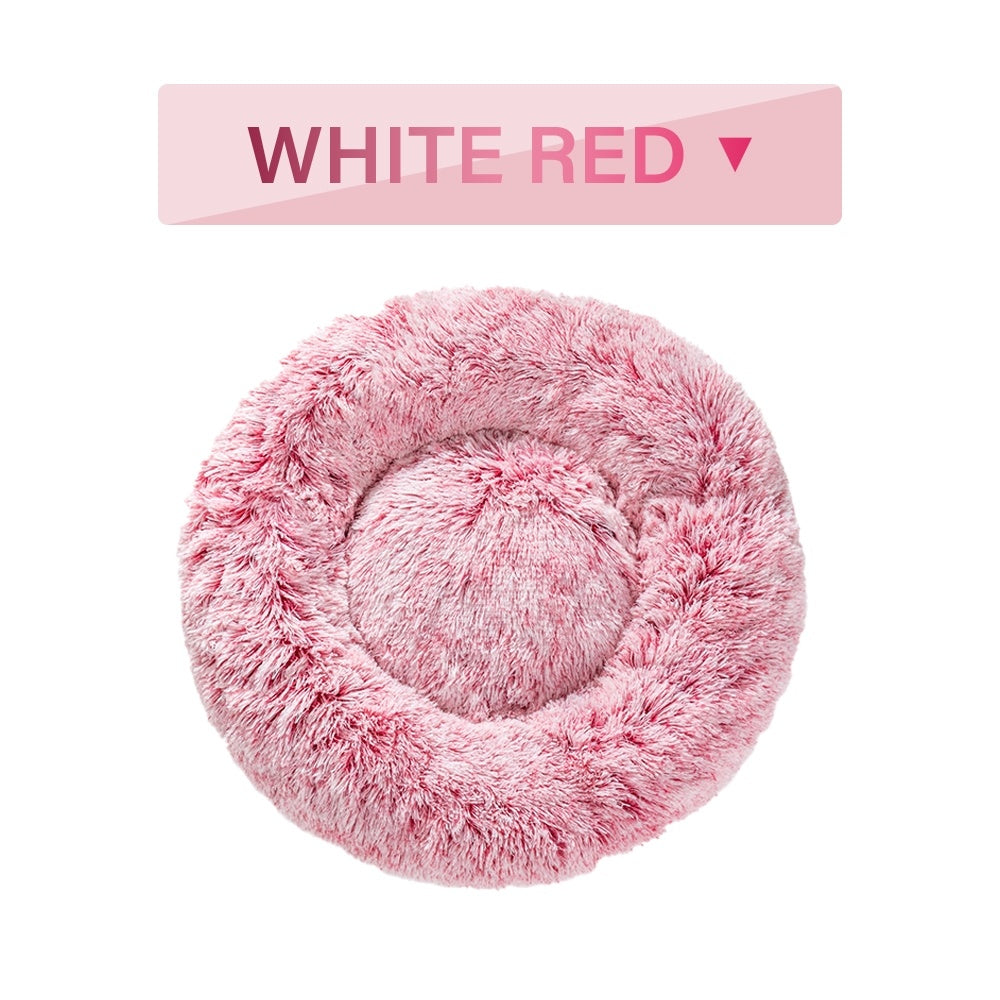 BarkAndMeow Fluffy Donut Pet Bed