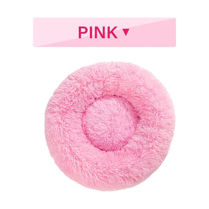 BarkAndMeow Fluffy Donut Pet Bed