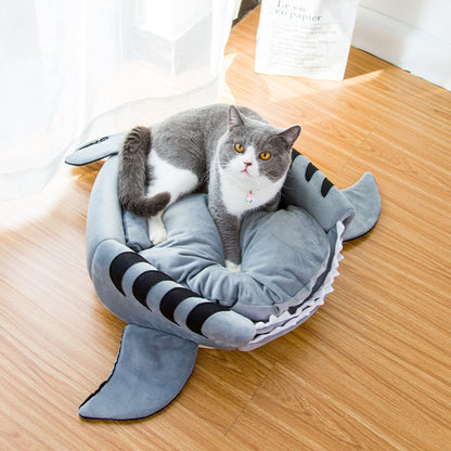 Snug Double Shark Bed For All Sized Dogs And Cats