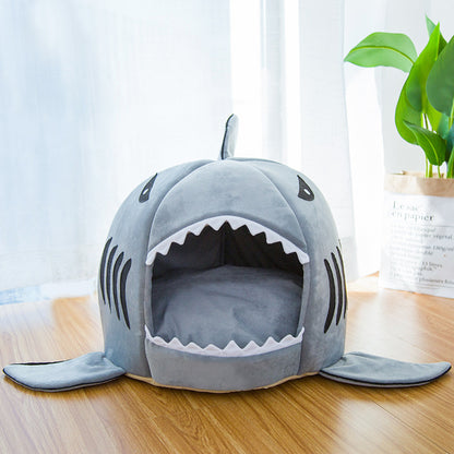 Snug Double Shark Bed For All Sized Dogs And Cats