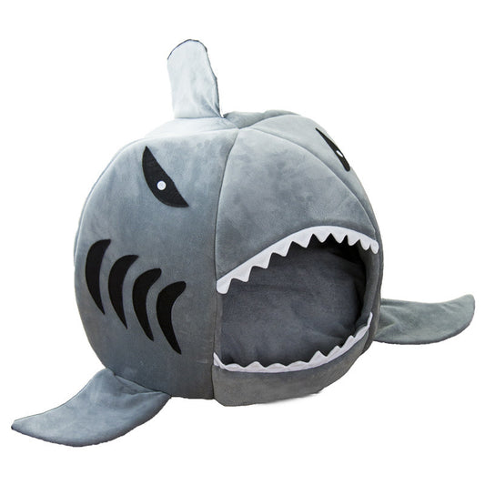 Snug Double Shark Bed For All Sized Dogs And Cats