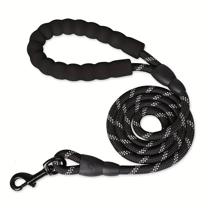 Hands-Free Reflective Dog Leash with Adjustable Waist Belt – Elastic Jogging Lead with Padded Handle for Running & Training