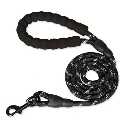 Hands-Free Reflective Dog Leash with Adjustable Waist Belt – Elastic Jogging Lead with Padded Handle for Running & Training