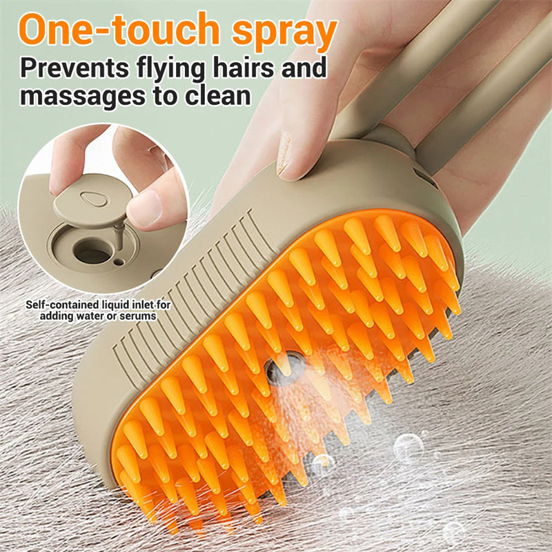 Cat & Dog Steamy Brush (3-in-1 Electric Spray Grooming Comb)