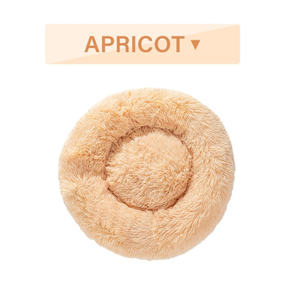 BarkAndMeow Fluffy Donut Pet Bed