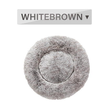 BarkAndMeow Fluffy Donut Pet Bed