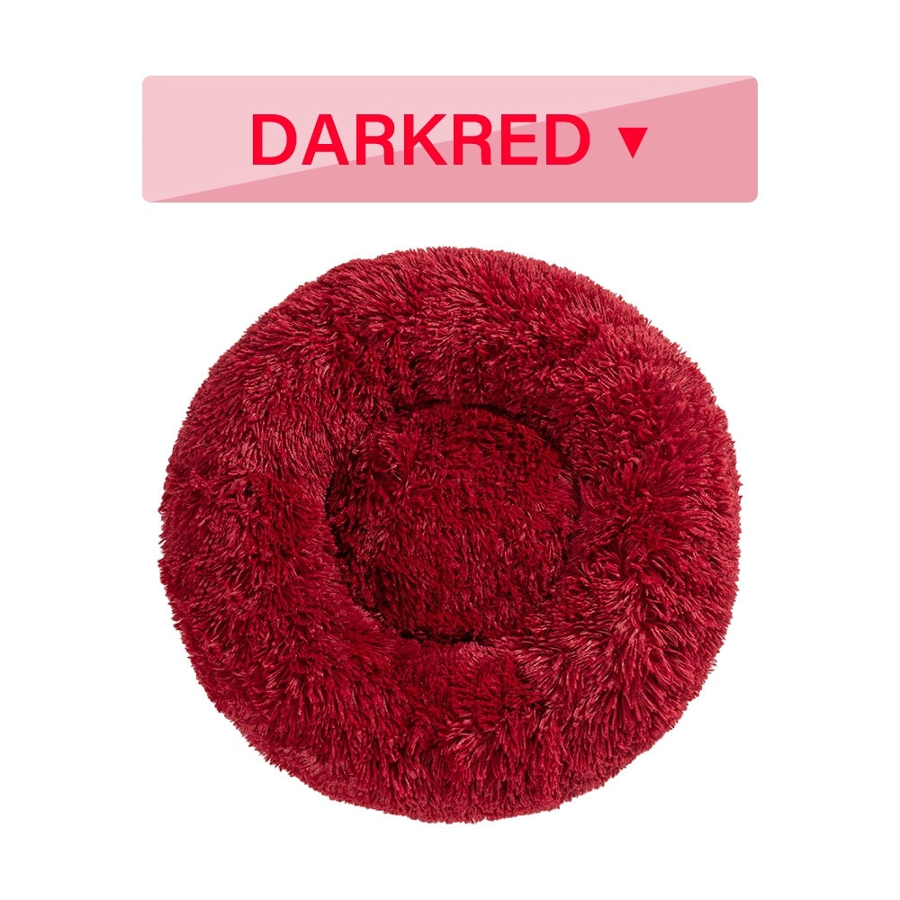 BarkAndMeow Fluffy Donut Pet Bed