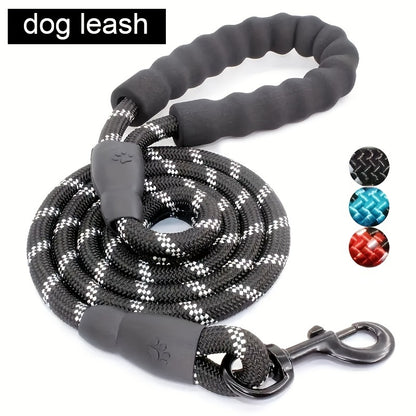 Hands-Free Reflective Dog Leash with Adjustable Waist Belt – Elastic Jogging Lead with Padded Handle for Running & Training